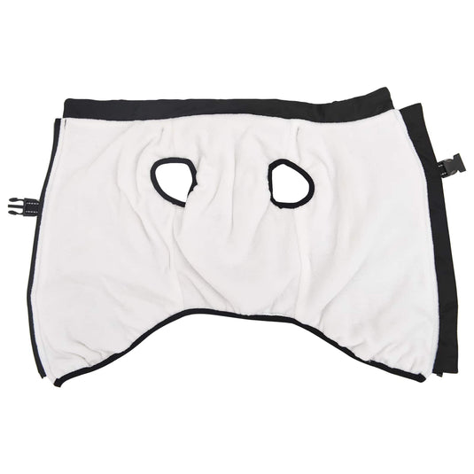 Vidaxl hondenjas met harnas zwart 5xl fleece en polyester