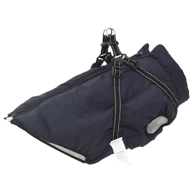 ギャラリービューアに画像をロードする, Vidaxl hondenjas met harnas marineblauw 5xl fleece en polyester
