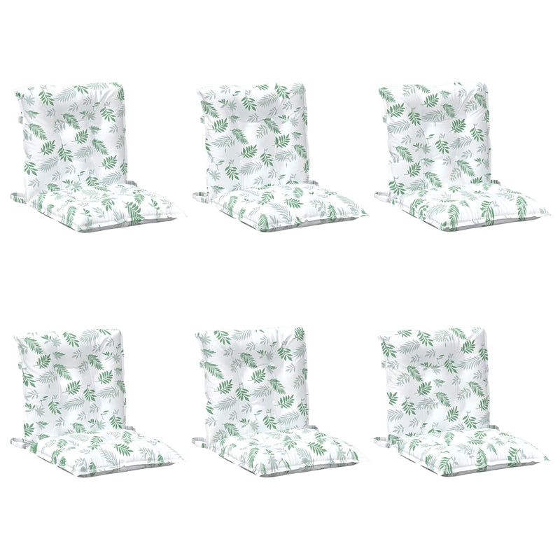 Chargez l'image dans la visionneuse de la galerie, Vidaxl lowback stoelkussen blad 6 pcs wit 100 x 50 x 7 cm oxford
