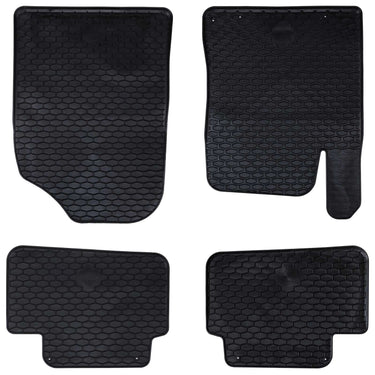 Vidaxl autobodemmat 4 pcs zwart tpe