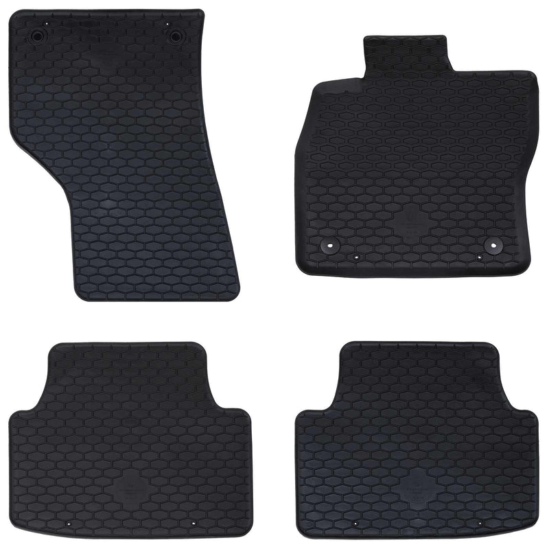 Chargez l'image dans la visionneuse de la galerie, Vidaxl autobodemmat 4 pcs zwart zit leon tpe
