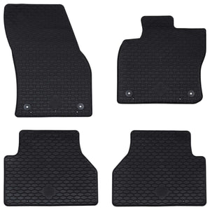 Vidaxl autobodemmat 4 pcs zwart tpe