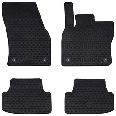 Vidaxl autobodemmat 4 pcs zwart zitting ateca , škoda karoq tpe