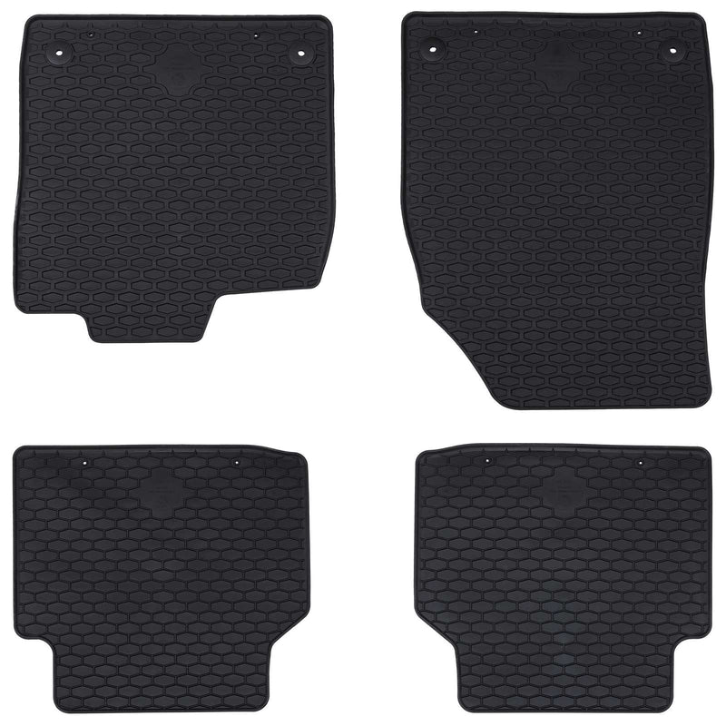 Chargez l'image dans la visionneuse de la galerie, Vidaxl autobodemmat 4 pcs zwart rubber
