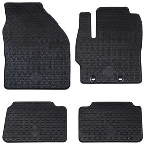 Vidaxl autobodemmat 4 pcs zwart rubber