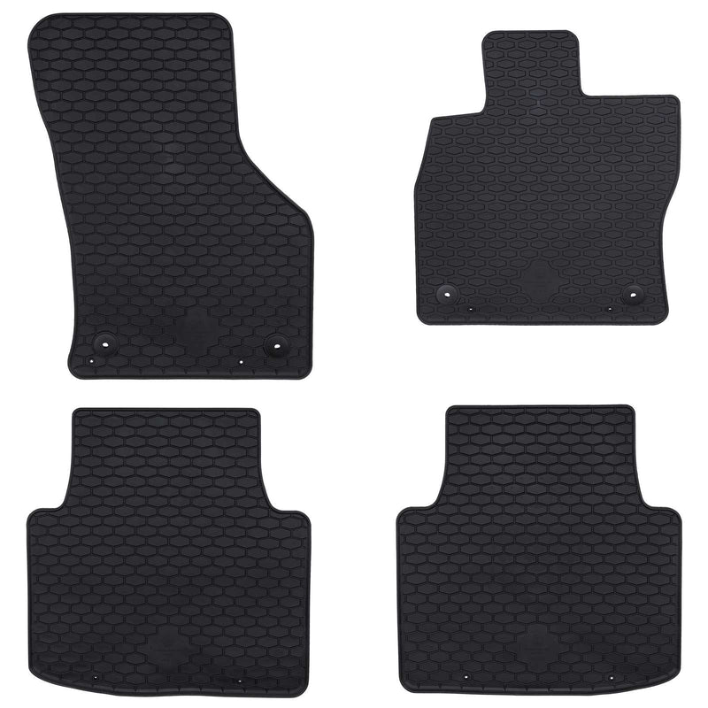 Afbeelding laden in galerijviewer, Vidaxl autobodemmat 4 pcs zwart škoda superb iii iv rubber
