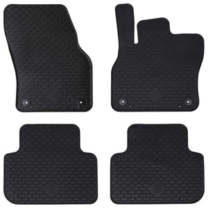 Vidaxl autobodemmat 4 pcs zwart geschikt voor audi q3 rubber