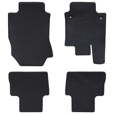 Vidaxl autobodemmat 4 pcs zwart rubber