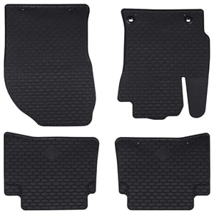 Vidaxl autobodemmat 4 pcs zwart rubber