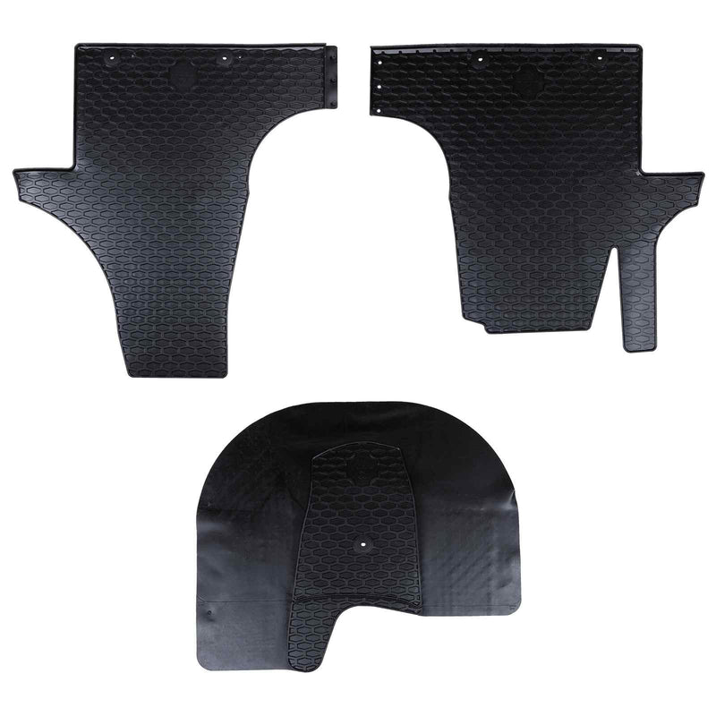 Chargez l'image dans la visionneuse de la galerie, Vidaxl autobodemmat 3 pcs zwart vw t5 , t6 , voor multivan rubber
