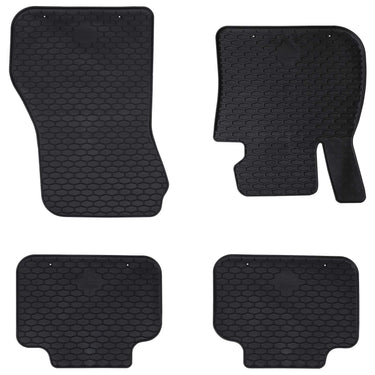 Vidaxl autobodemmat 4 pcs zwart tpe