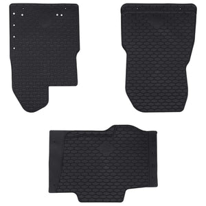 Vidaxl autobodemmat 3 pcs zwart tpe