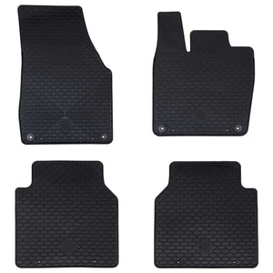 Vidaxl autobodemmat 4 pcs zwart geschikt voor vw id.7 tpe