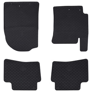 Vidaxl autobodemmat 4 pcs zwart geschikt voor kia rio, stonic tpe