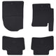 Vidaxl autobodemmat 4 pcs zwart geschikt voor kia rio, stonic tpe