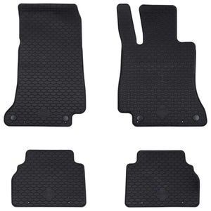 Vidaxl autobodemmat 4 pcs zwart tpe