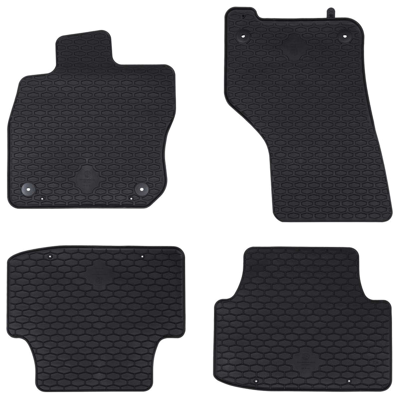 Afbeelding laden in galerijviewer, Vidaxl autobodemmat 4 pcs zwart geschikt voor vw golf viii variant tpe
