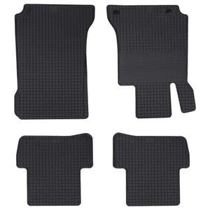 Vidaxl autobodemmat 4 pcs zwart geschikt voor c-class w205 4d achter