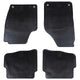Vidaxl autobodemmat 4 pcs zwart geschikt voor vw polo 10 01-09 ns