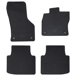 Vidaxl autobodemmat 4 pcs zwart geschikt voor vw arteon 4d achter tpe