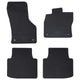 Vidaxl autobodemmat 4 pcs zwart geschikt voor vw arteon 4d achter tpe