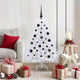 Vidaxl kunstmatige inklapbare kerstboom wit 120 cm pvc en staal