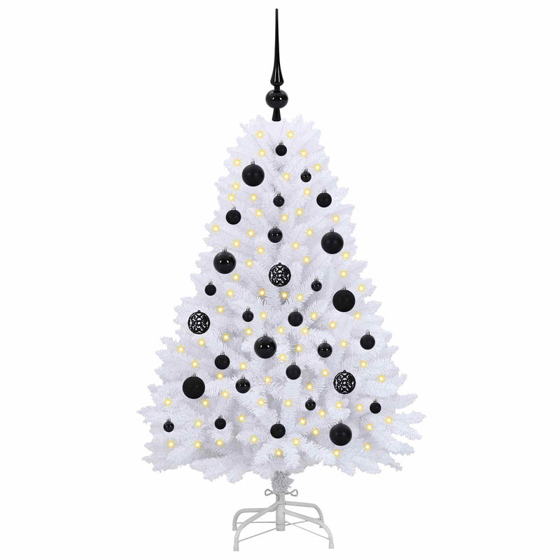 Afbeelding laden in galerijviewer, Vidaxl kunstmatige inklapbare kerstboom wit 120 cm pvc en staal

