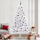 Vidaxl kunstmatige inklapbare kerstboom wit 240 cm pvc en staal