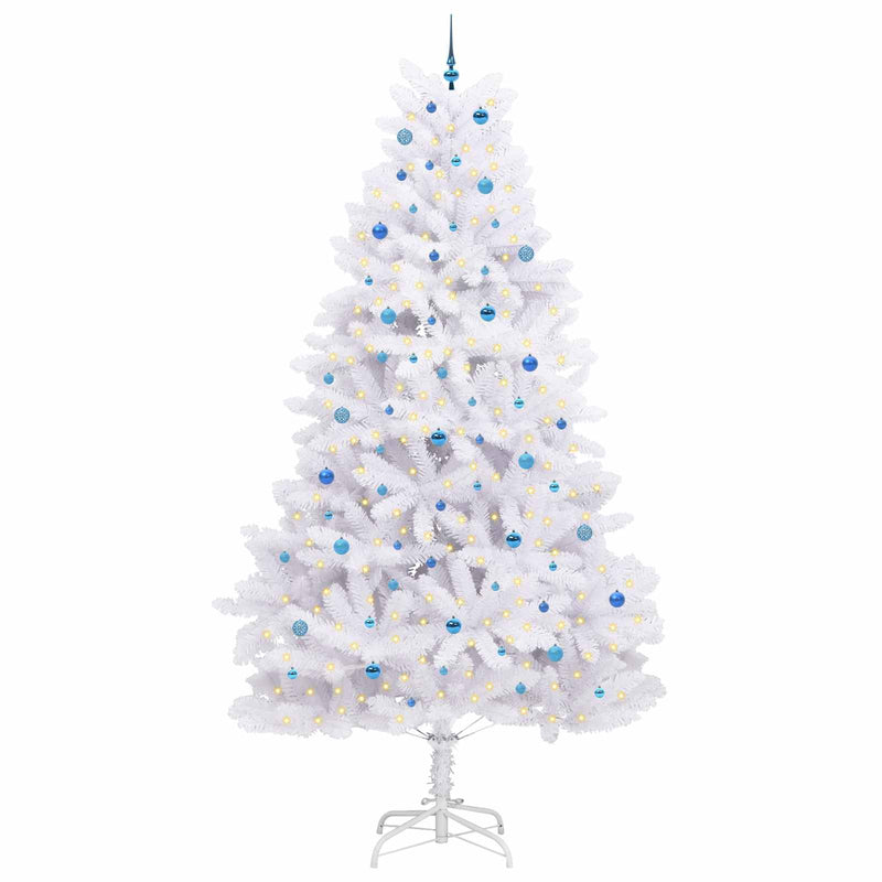 Afbeelding laden in galerijviewer, Vidaxl kunstmatige inklapbare kerstboom wit 300 cm pvc en staal
