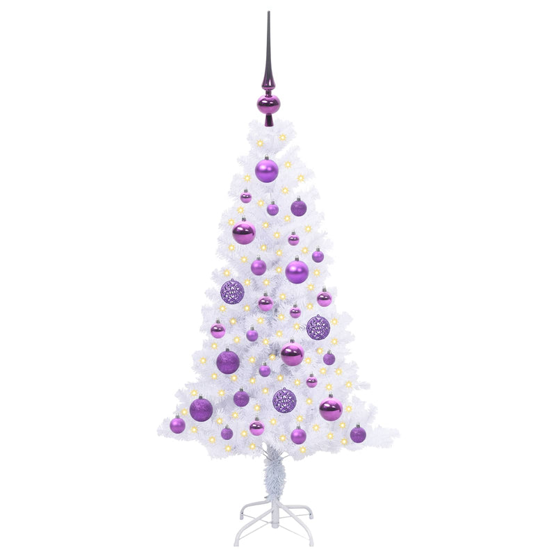 ギャラリービューアに画像をロードする, Vidaxl kunstkerstboom met 150 led wit 120 cm pvc en staal
