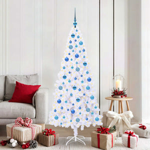 Vidaxl kunstkerstboom met 300 led wit 180 cm pvc en staal