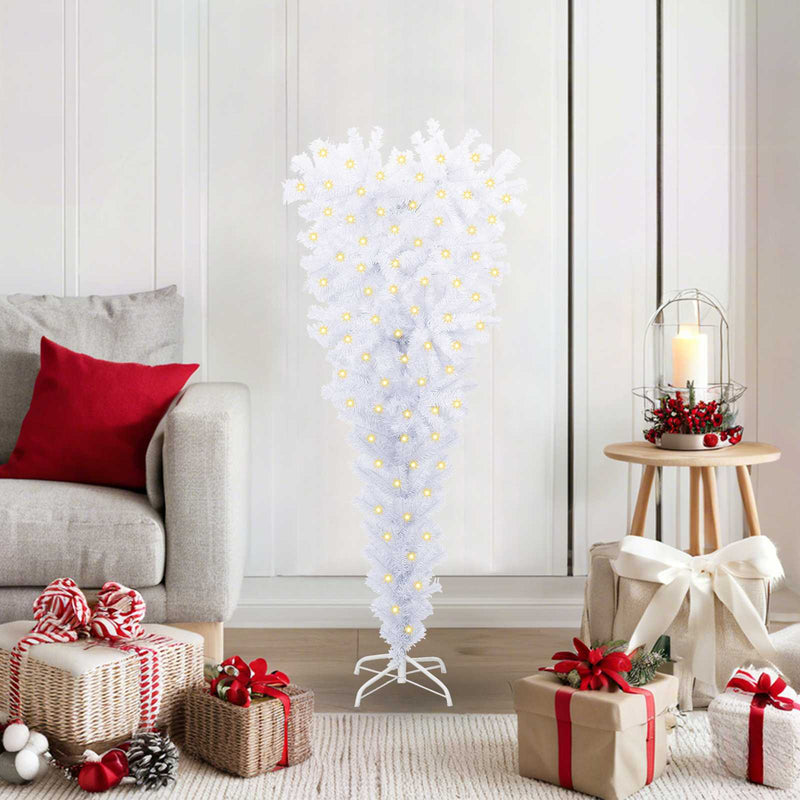 Afbeelding laden in galerijviewer, Vidaxl kunstkerstboom met 150 led wit 120 cm pvc en staal
