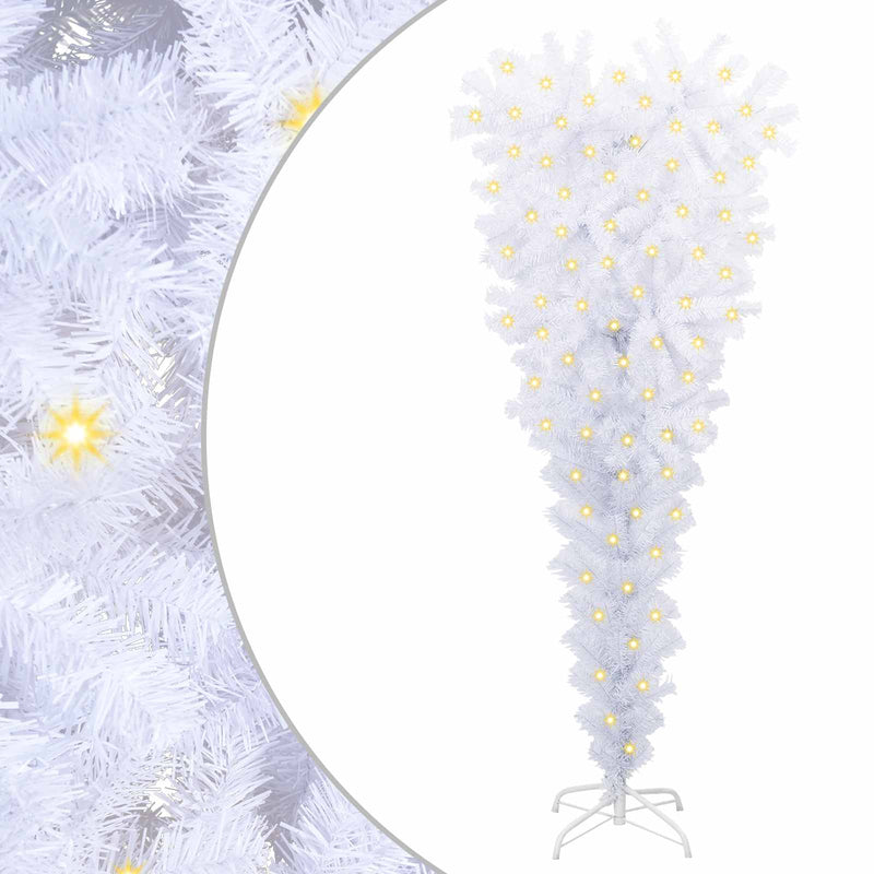Afbeelding laden in galerijviewer, Vidaxl kunstkerstboom met 150 led wit 120 cm pvc en staal
