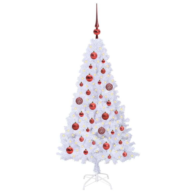 Chargez l'image dans la visionneuse de la galerie, Vidaxl kunstkerstboom met 150 led wit 120 cm pvc en staal
