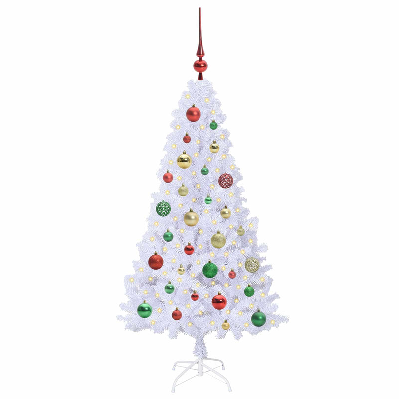 Chargez l'image dans la visionneuse de la galerie, Vidaxl kunstkerstboom met 150 led wit 120 cm pvc en staal
