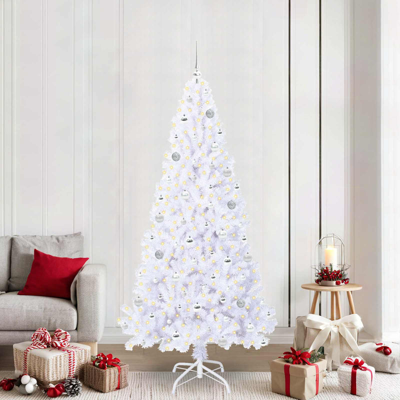 ギャラリービューアに画像をロードする, Vidaxl kunstkerstboom met 300 led wit 210 cm pvc en staal
