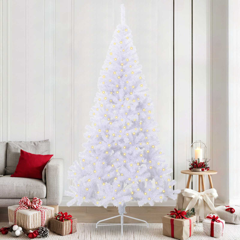 ギャラリービューアに画像をロードする, Vidaxl kunstkerstboom met 300 led wit 240 cm pvc en staal
