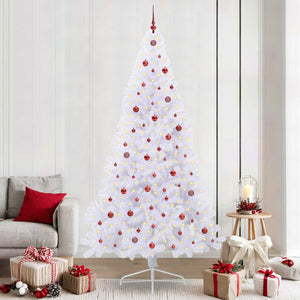 Vidaxl kunstkerstboom met 300 led wit 240 cm pvc en staal
