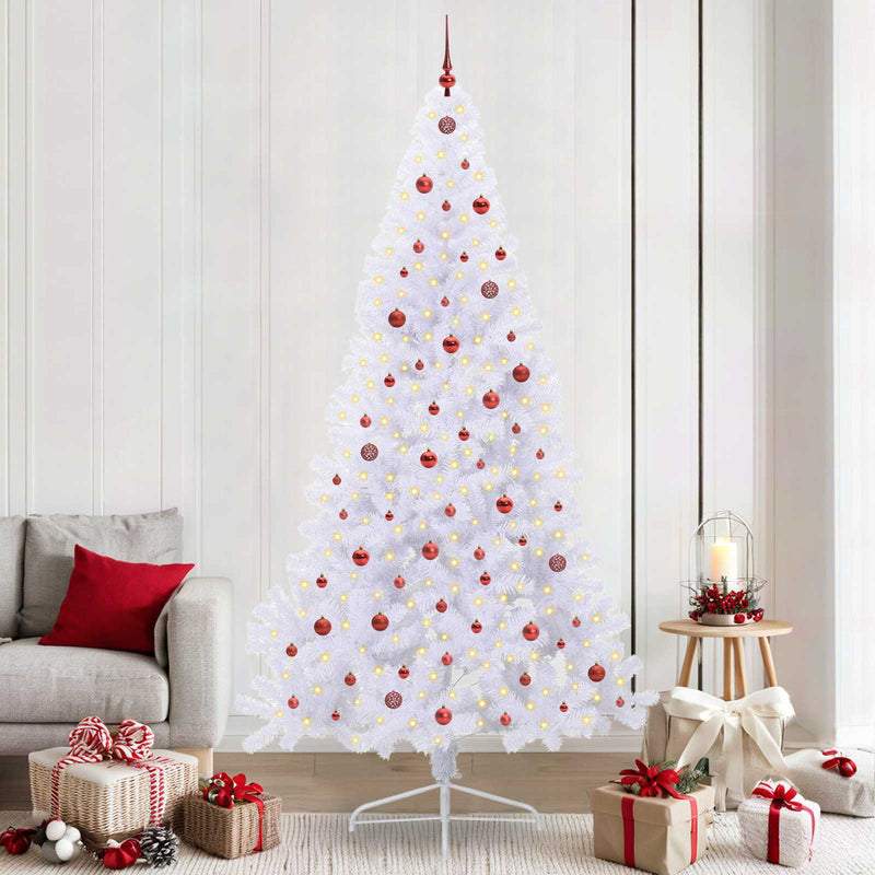 ギャラリービューアに画像をロードする, Vidaxl kunstkerstboom met 300 led wit 240 cm pvc en staal
