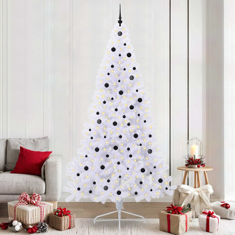 ギャラリービューアに画像をロードする, Vidaxl kunstkerstboom met 300 led wit 240 cm pvc en staal
