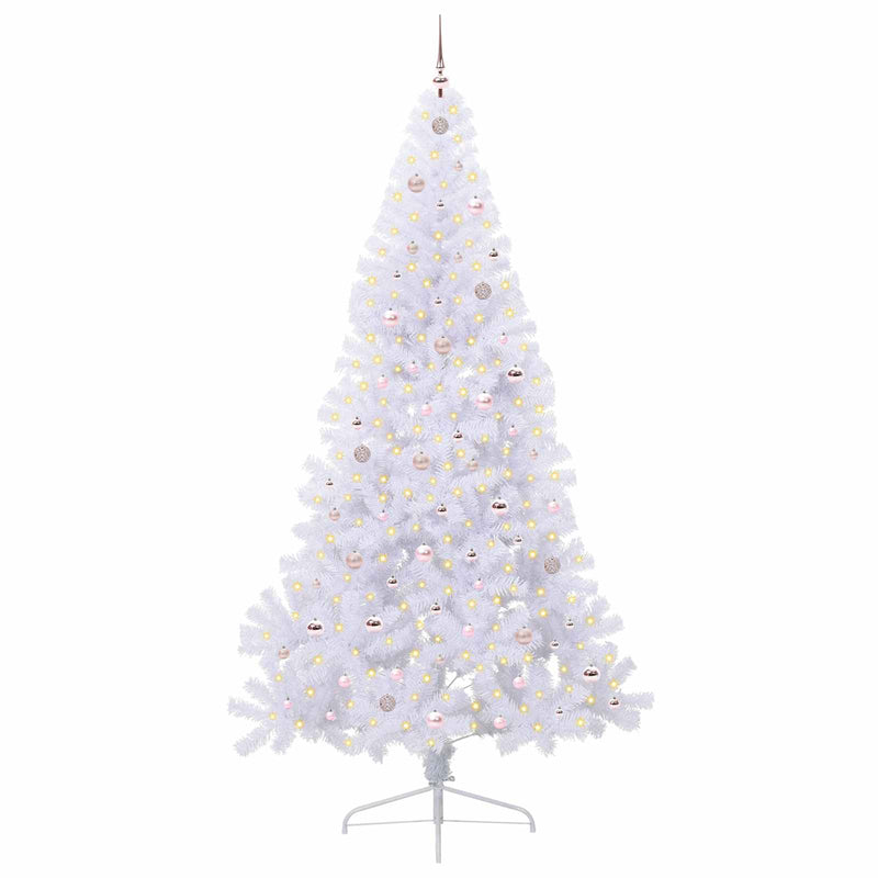 ギャラリービューアに画像をロードする, Vidaxl kunstkerstboom met 300 led wit 240 cm pvc en staal
