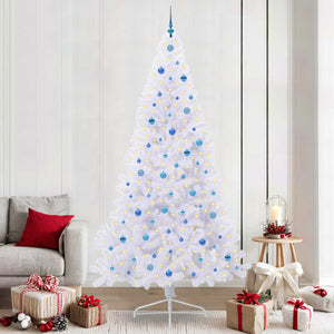 Vidaxl kunstkerstboom met 300 led wit 240 cm pvc en staal