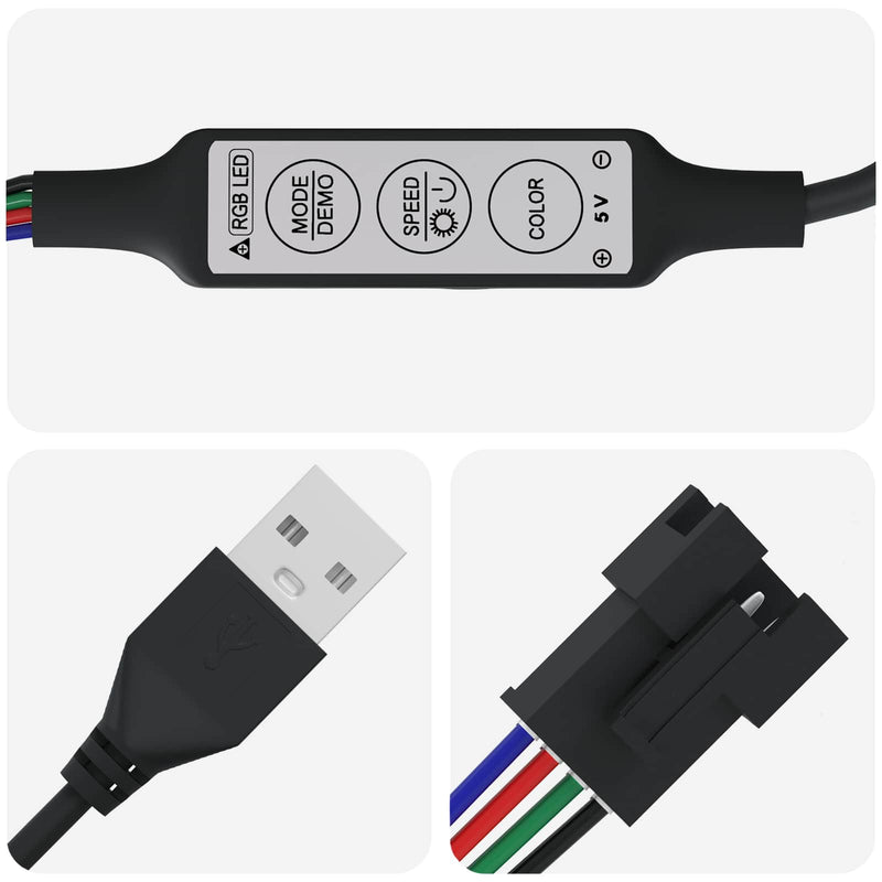 Afbeelding laden in galerijviewer, Vidaxl led-strip 2 pcs zwart en transparant 250 mm koper en kunststof
