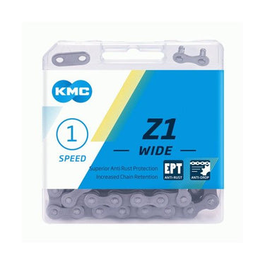 KMC Z 1 EPT 128 - 1 2x1 8 - 8.6mm - 128 schakels - Donker Zilver