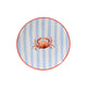 Decoris ontbijtbord krab porselein ø19,4xh2cm