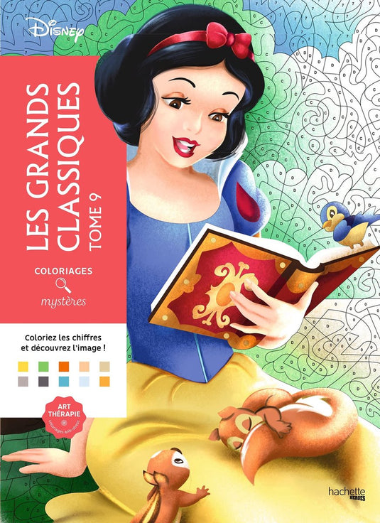 Hachette heroes coloriages mystères disney les grands classiques 9 - kleuren op nummer kleurboek
