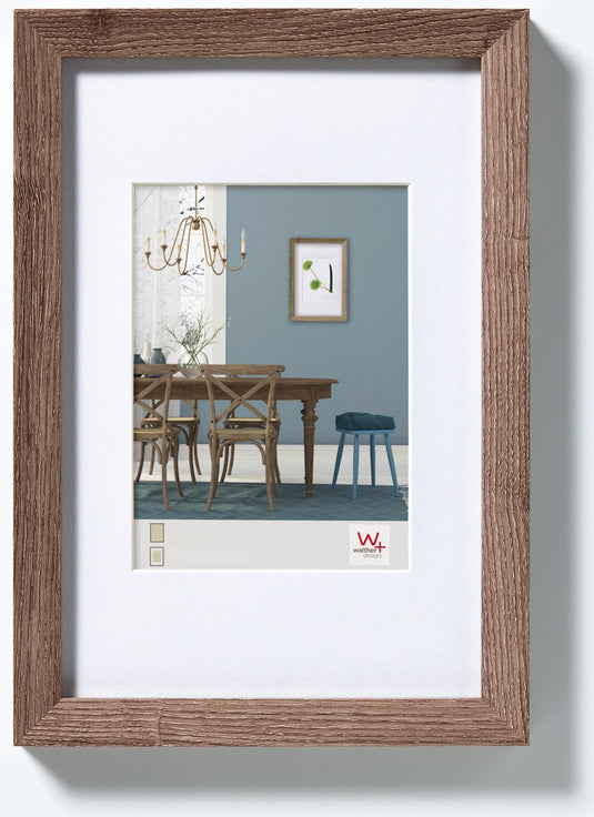 Walther fiorito - mdf houten lijst - fotoformaat 30x45 cm - walnoot