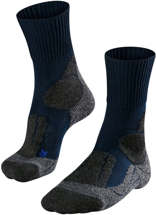 Falke tk1 cool anti-blaar dik lyocell functioneel materiaal wandelsokken heren blauw - maat 42-43