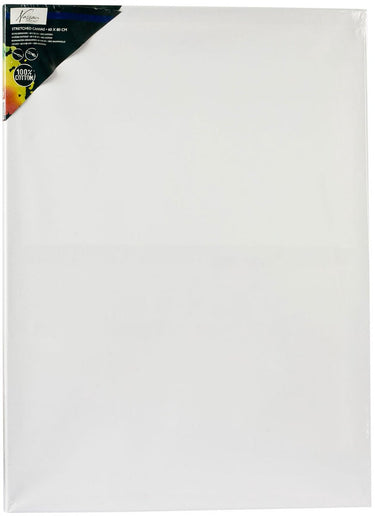 Creative craft group canvas schilderdoek katoen 60x80 cm wit schilderen.