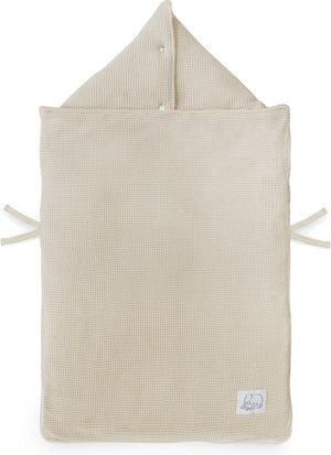 Deryan - voetenzak voor autostoel kinderwagen - footmuff maxi cosi, kinderwagen of autostoel - nougat